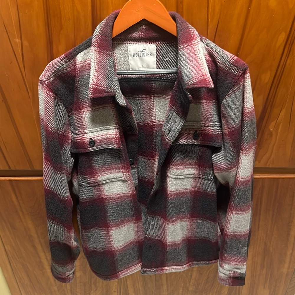 Hollister flannel jacket L